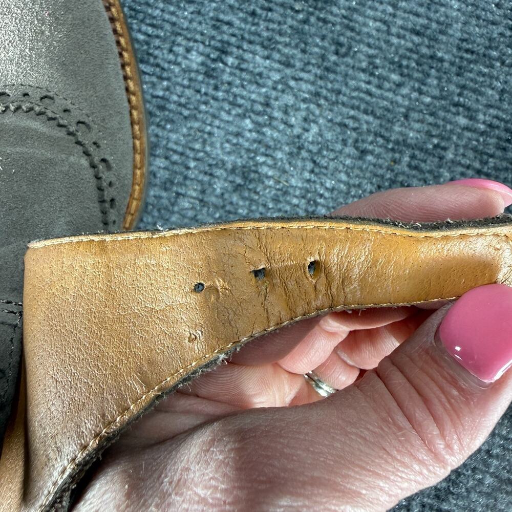 Sarto by Franco Sarto Womens Isa Monk Strap Oxford Shoes Size 7.5 Brown Suede - Picture 13 of 14
